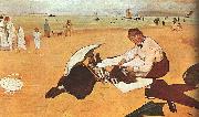 Edgar Degas At the Beach_z oil